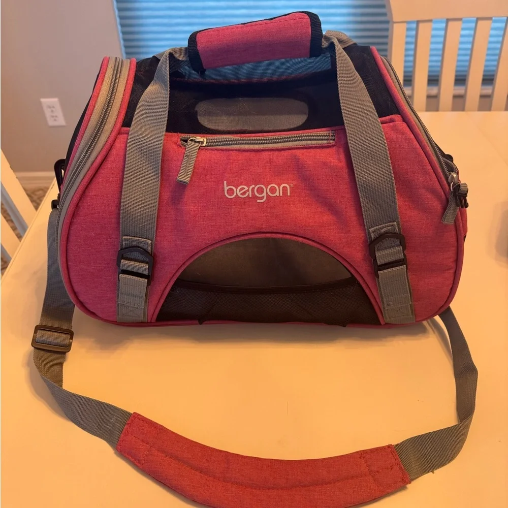 Bergan Pink and Gray Pet Carrier